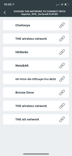 Aqamai KPS Wavemaker Screenshot - connect to home wireless network